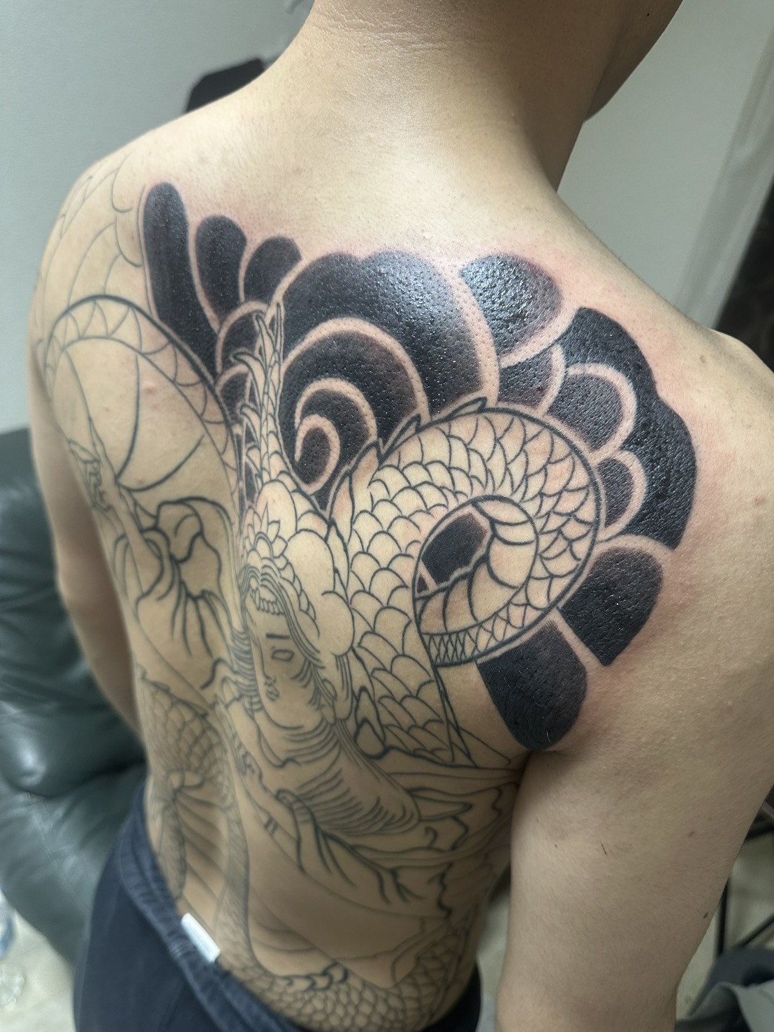 龍 背中 ぼかし